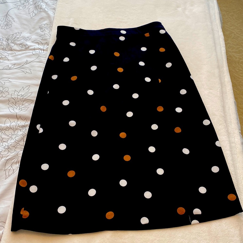 NWOT Ann Taylor 4P polka dot jersey skirt